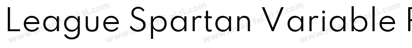 League Spartan Variable Regular字体转换
